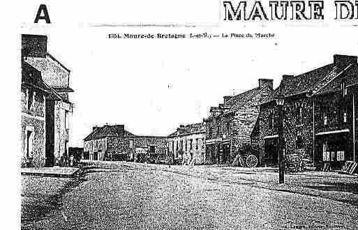 Ville de MAUREDEBRETAGNE, carte postale ancienne