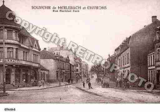 Ville de MERLEBACH, carte postale ancienne