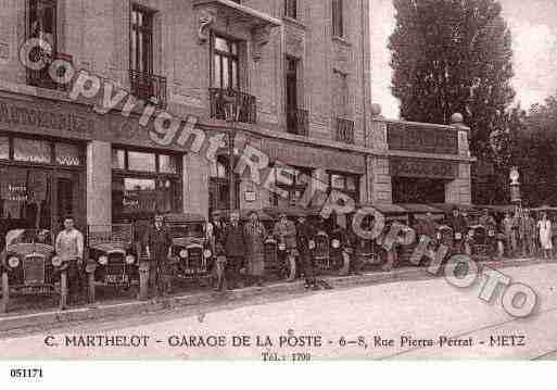 Ville de METZ, carte postale ancienne