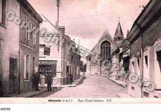Ville de MONNAIE, carte postale ancienne