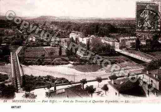 Ville de MONTELIMAR, carte postale ancienne