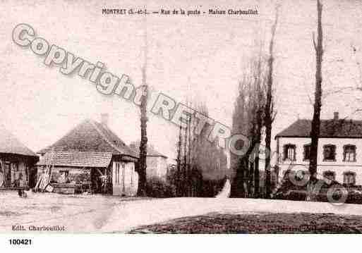 Ville de MONTRET, carte postale ancienne