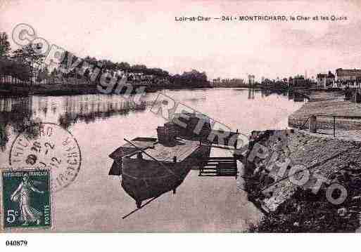 Ville de MONTRICHARD, carte postale ancienne