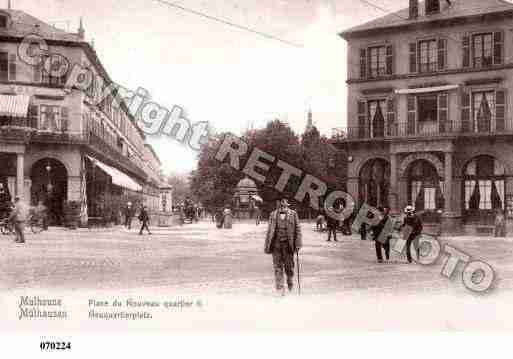 Ville de MULHOUSE, carte postale ancienne