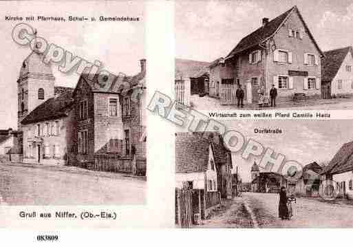 Ville de NIFFER, carte postale ancienne