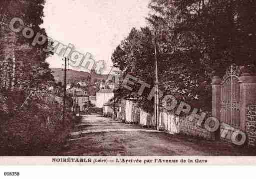 Ville de NOIRETABLE, carte postale ancienne