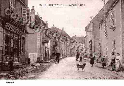 Ville de ORCHAMPS, carte postale ancienne