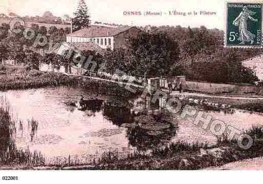 Ville de ORNES, carte postale ancienne