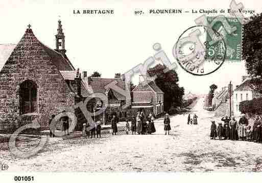 Ville de PLOUNERIN, carte postale ancienne