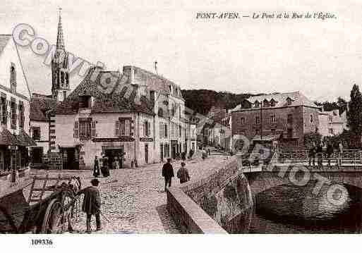 Ville de PONTAVEN, carte postale ancienne