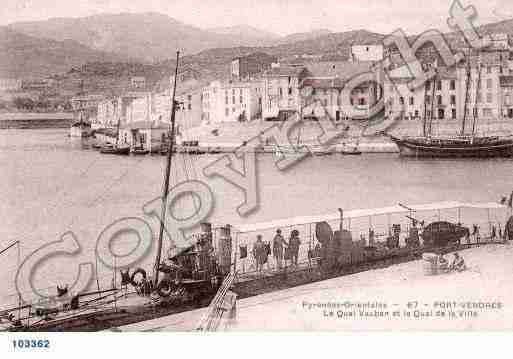 Ville de PORTVENDRES, carte postale ancienne