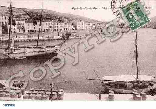 Ville de PORTVENDRES, carte postale ancienne