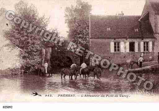 Ville de PREMERY, carte postale ancienne