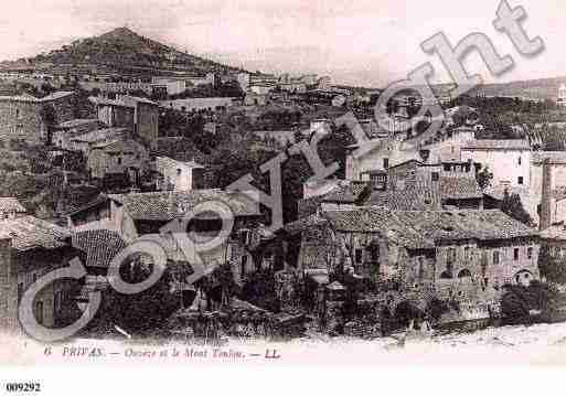 Ville de PRIVAS, carte postale ancienne