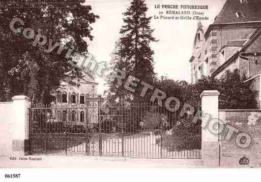 Ville de REMALARD, carte postale ancienne