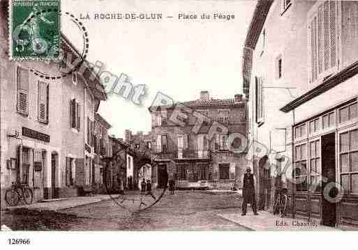 Ville de ROCHEDEGLUN(LA), carte postale ancienne