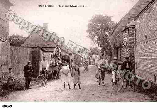 Ville de ROTHOIS, carte postale ancienne