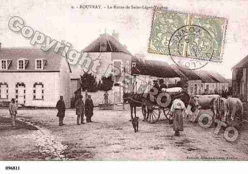 Ville de ROUVRAY, carte postale ancienne