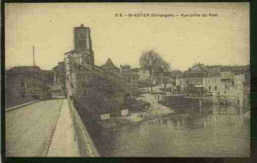 Ville de SAINTASTIER, carte postale ancienne