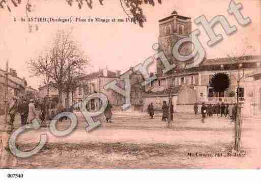 Ville de SAINTASTIER, carte postale ancienne