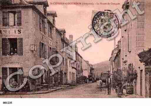 Ville de SAINTCYPRIENSURDOURDOU, carte postale ancienne