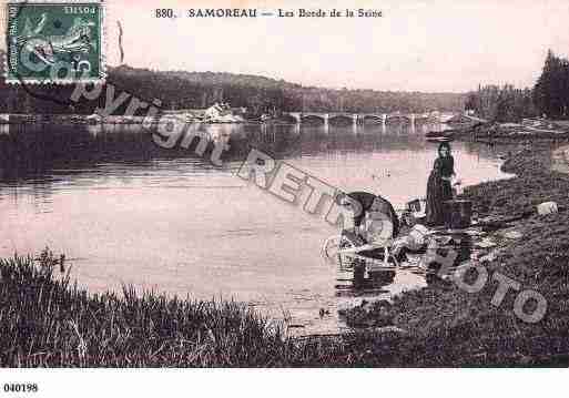 Ville de SAMOREAU, carte postale ancienne