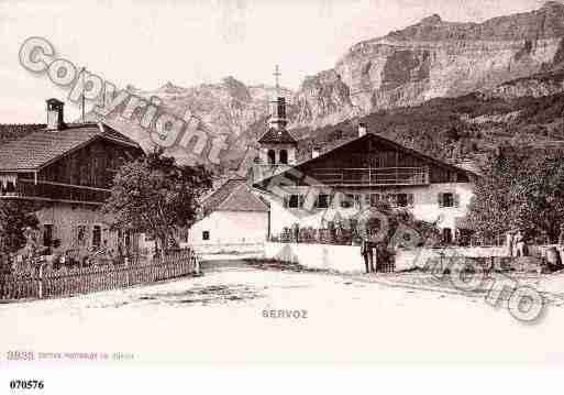 Ville de SERVOZ, carte postale ancienne Ville de SERVOZ, carte postale ancienne