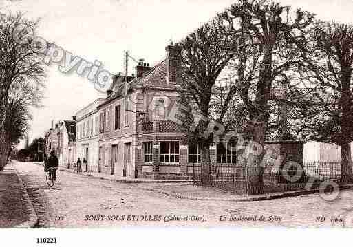 Ville de SOISYSURSEINE, carte postale ancienne