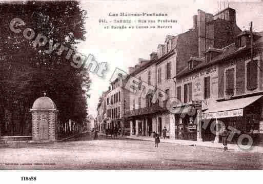 Ville de TARBES, carte postale ancienne