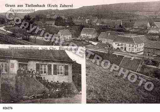 Ville de TIEFFENBACH, carte postale ancienne