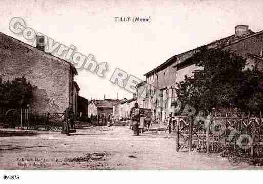 Ville de TILLYSURMEUSE, carte postale ancienne