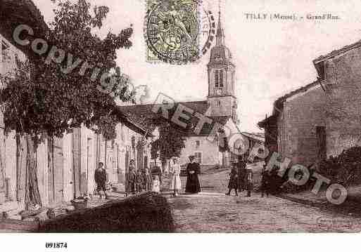 Ville de TILLYSURMEUSE, carte postale ancienne