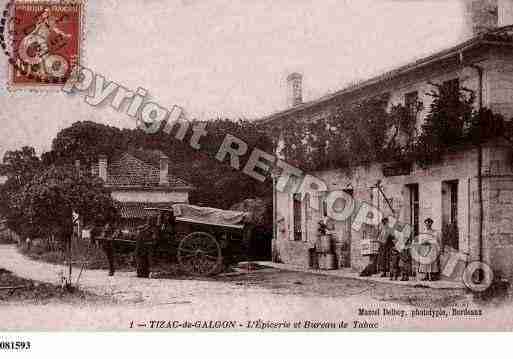 Ville de TIZACDELAPOUYADE, carte postale ancienne