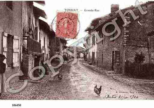 Ville de TOSSIAT, carte postale ancienne