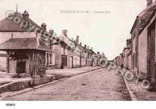 Ville de TOUSSON, carte postale ancienne Ville de TOUSSON, carte postale ancienne
