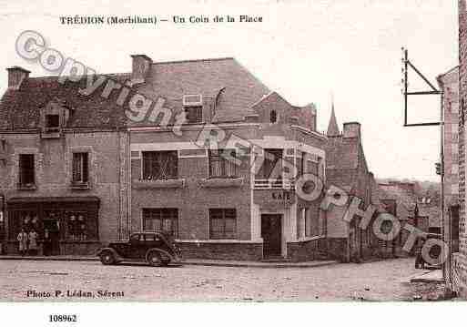 Ville de TREDION, carte postale ancienne