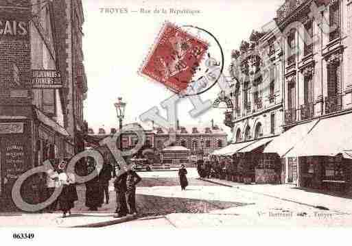 Ville de TROYES, carte postale ancienne