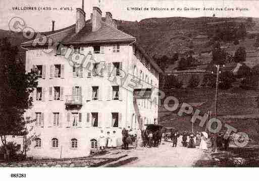 Ville de VALLOIRE, carte postale ancienne