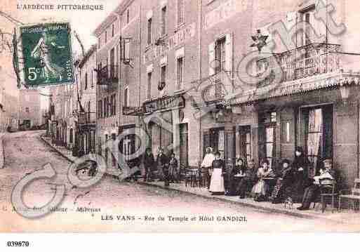 Ville de VANS(LES), carte postale ancienne