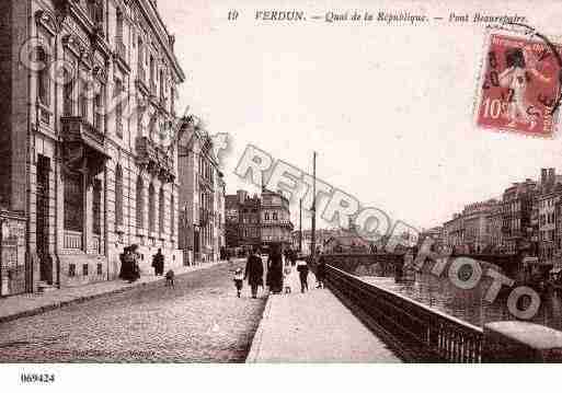 Ville de VERDUN, carte postale ancienne