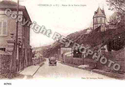 Ville de VETHEUIL, carte postale ancienne