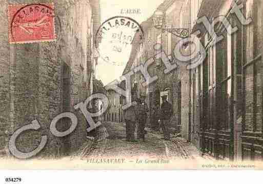 Ville de VILLASAVARY, carte postale ancienne