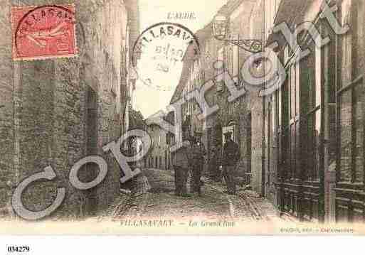 Ville de VILLASAVARY, carte postale ancienne