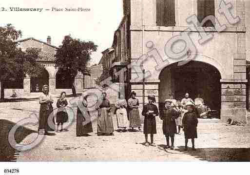 Ville de VILLASAVARY, carte postale ancienne