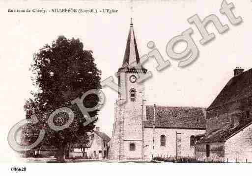 Ville de VILLEBEON, carte postale ancienne