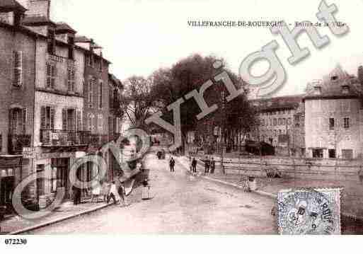 Ville de VILLEFRANCHEDEROUERGUE, carte postale ancienne