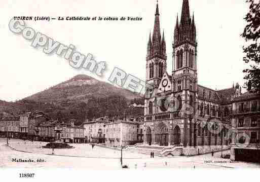 Ville de VOIRON, carte postale ancienne