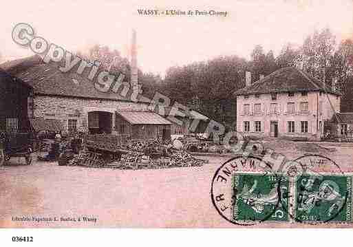 Ville de WASSY, carte postale ancienne