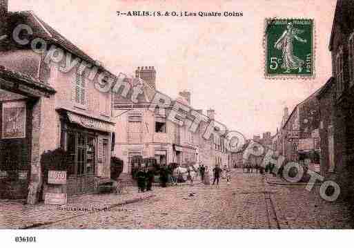 Ville de ABLIS, carte postale ancienne