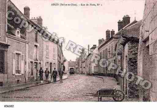 Ville de ABLIS, carte postale ancienne